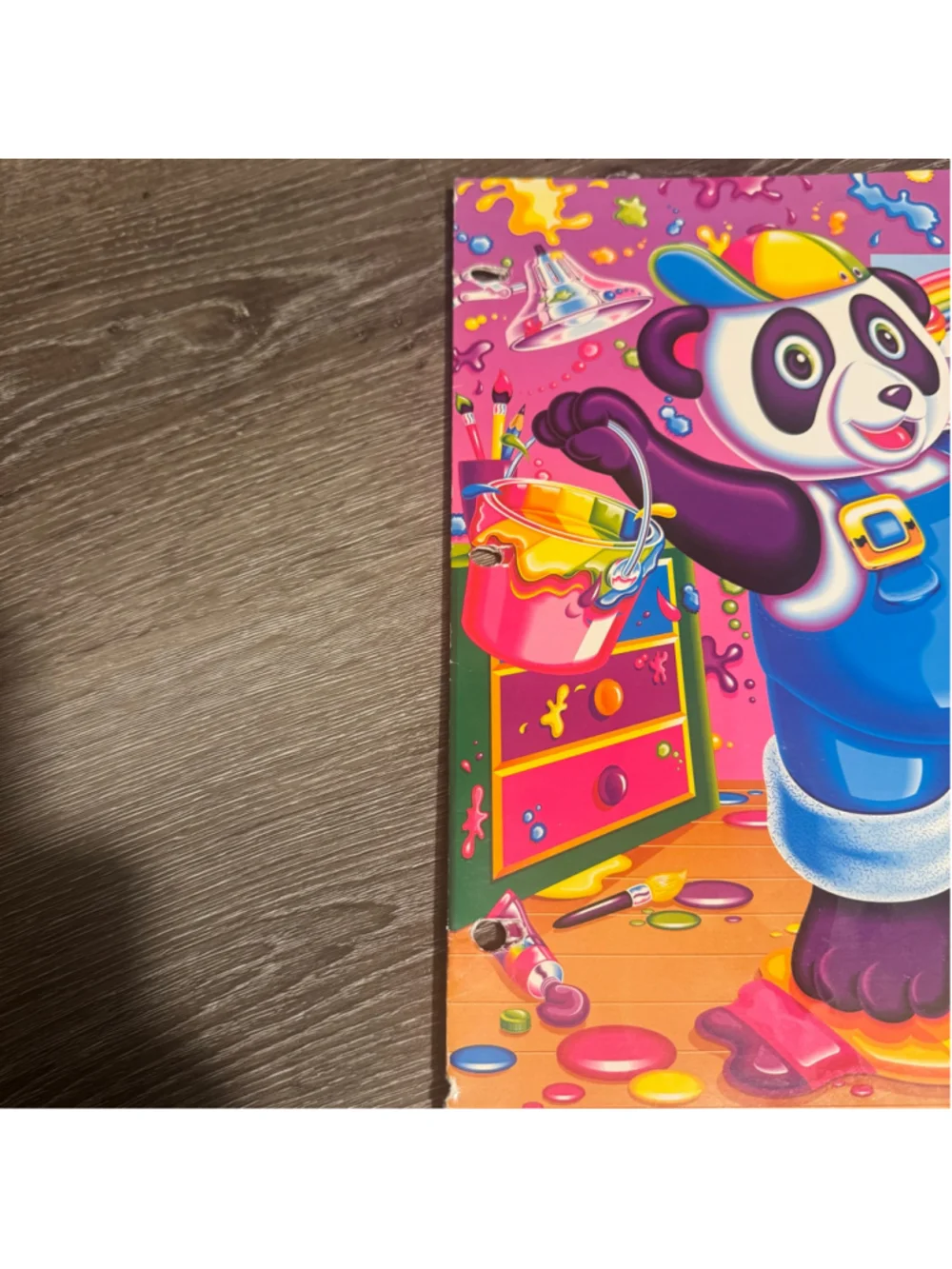 Lisa Frank Graphic Art School Folder - Panda Painter - Vintage Y2K Collectible